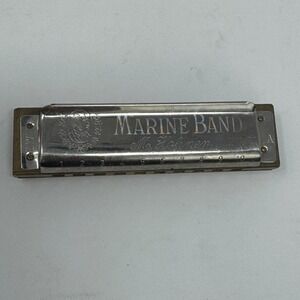Hohner Marine Band Harmonica Key of A 10 Hole Diatonic Made in Germany Vintage